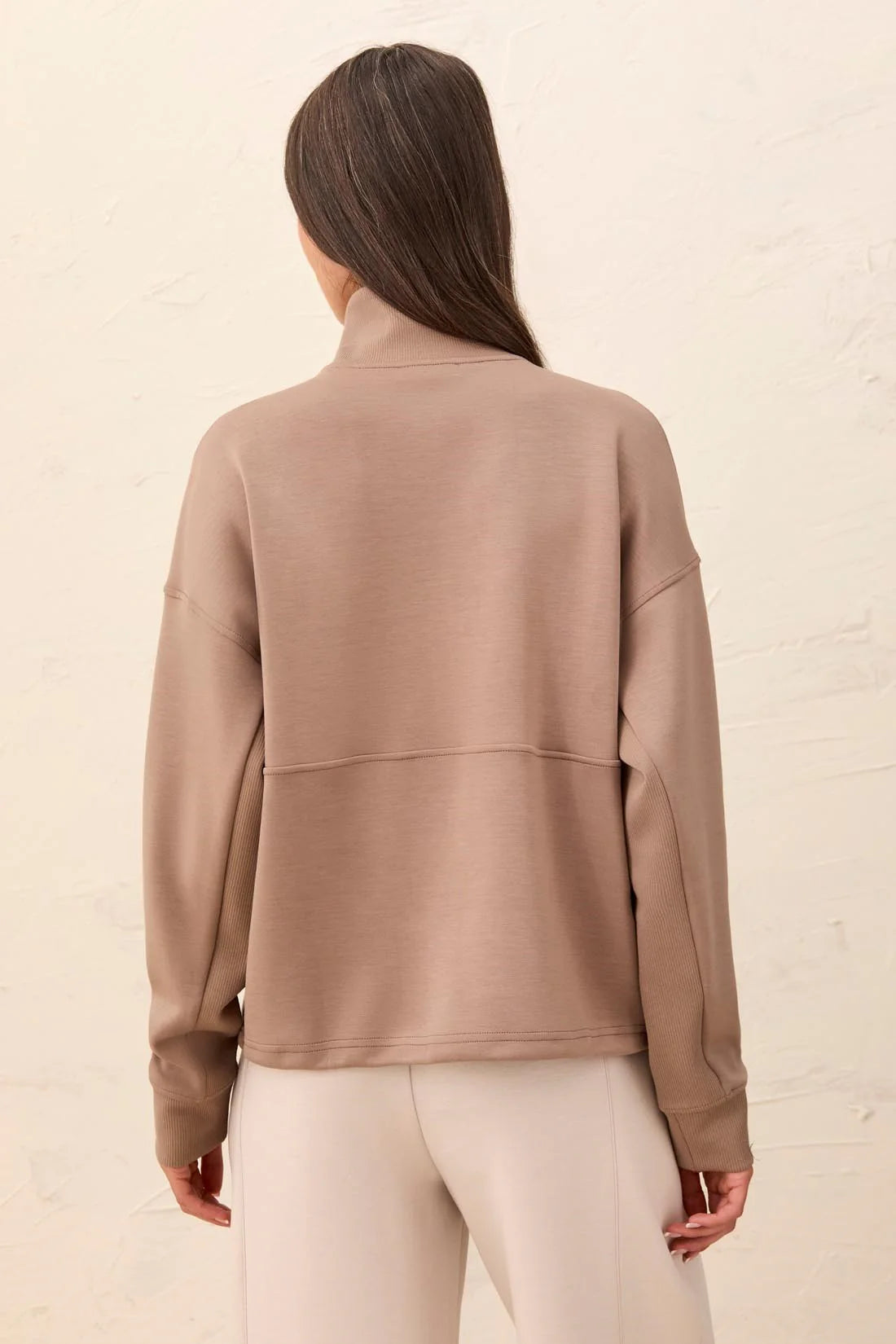 Tribal Techno Lux Half Zip - Fossil
