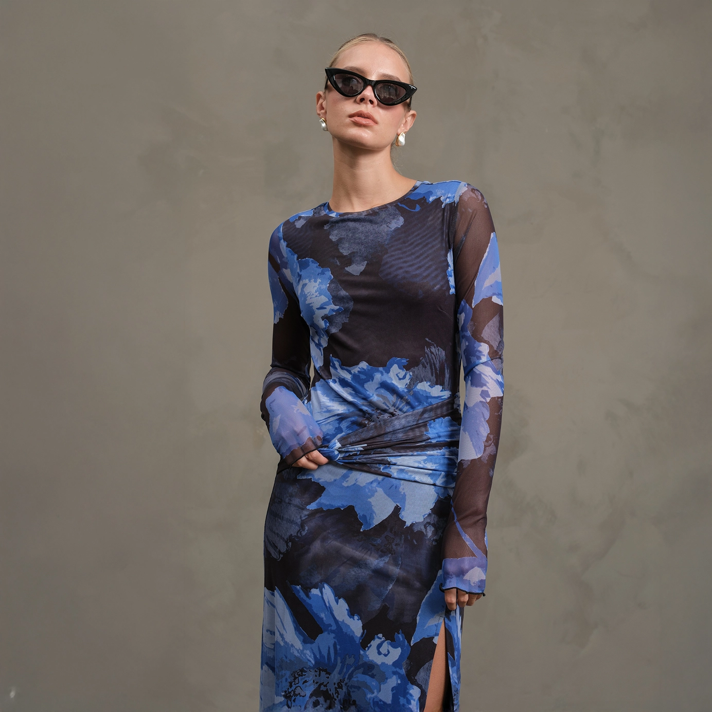 Raisonnel Night Out Mesh Dress - Moon Night