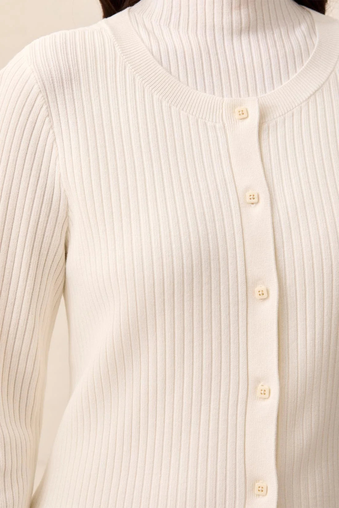 Tribal Classic Cardi - Cream