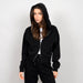 RD Haidelyn 2Way Zip Hoodie - Black Sleepwear - Other Sleepwear - Loungewear by RD Style | Grace the Boutique