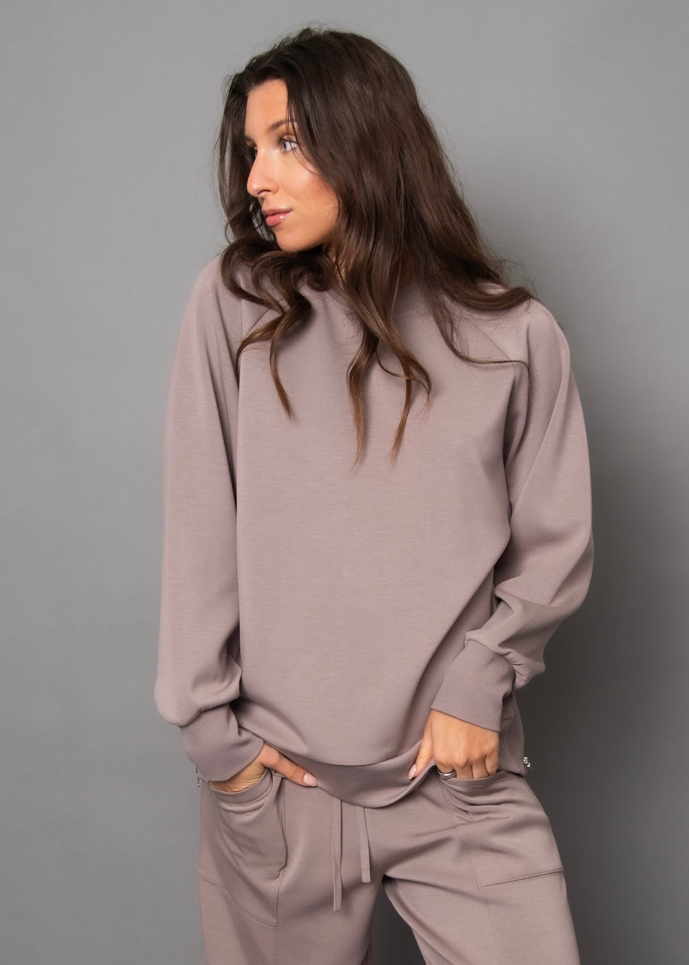 RD Penela Soft Knit Pullover - Fog