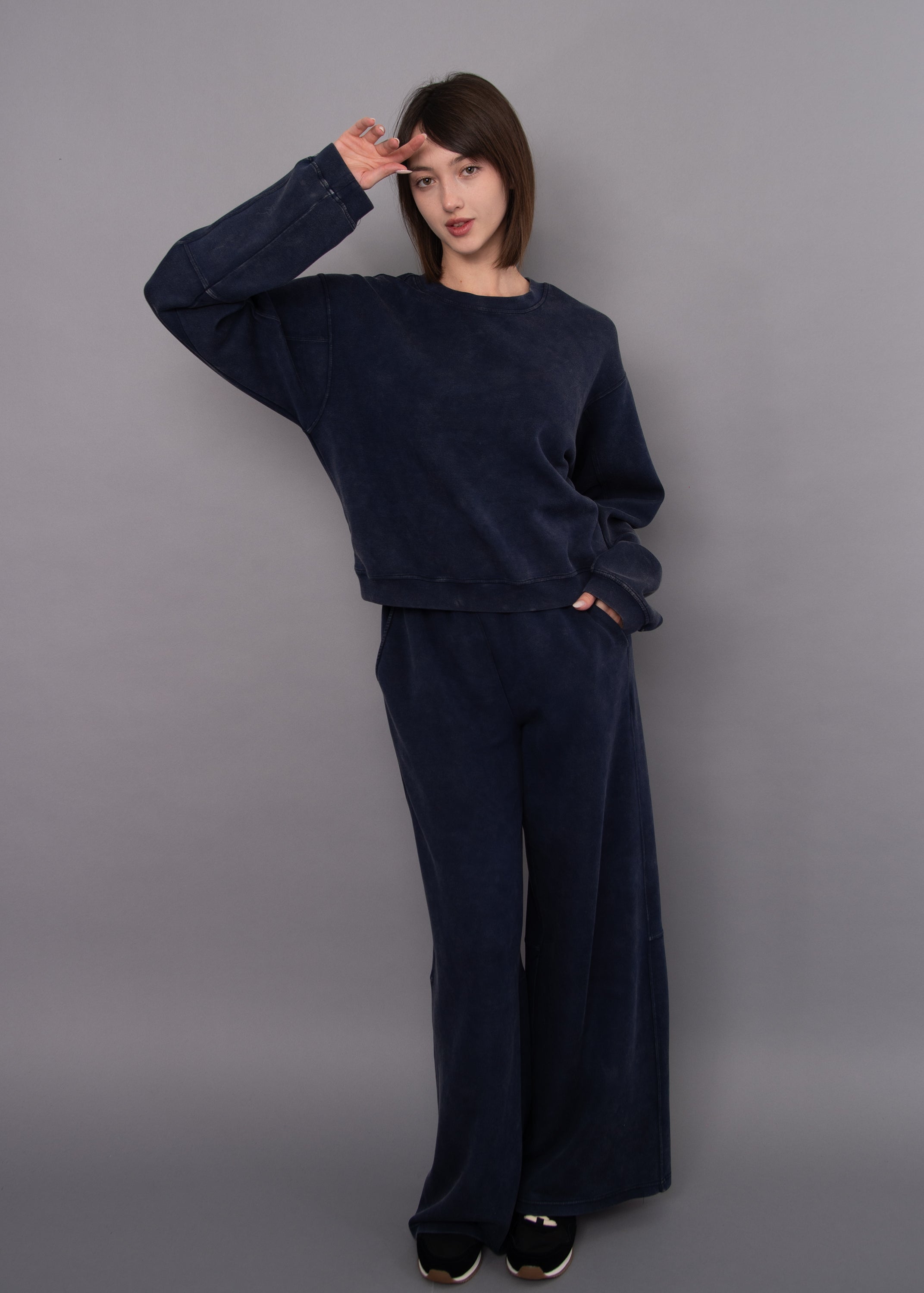 RD Phyllis Mineral Wash Soft Knit Pant - True Navy