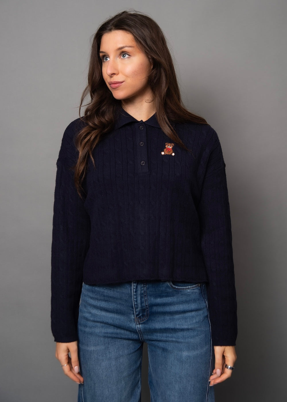 RD Sunita LS Polo Pullover - Dark Storm