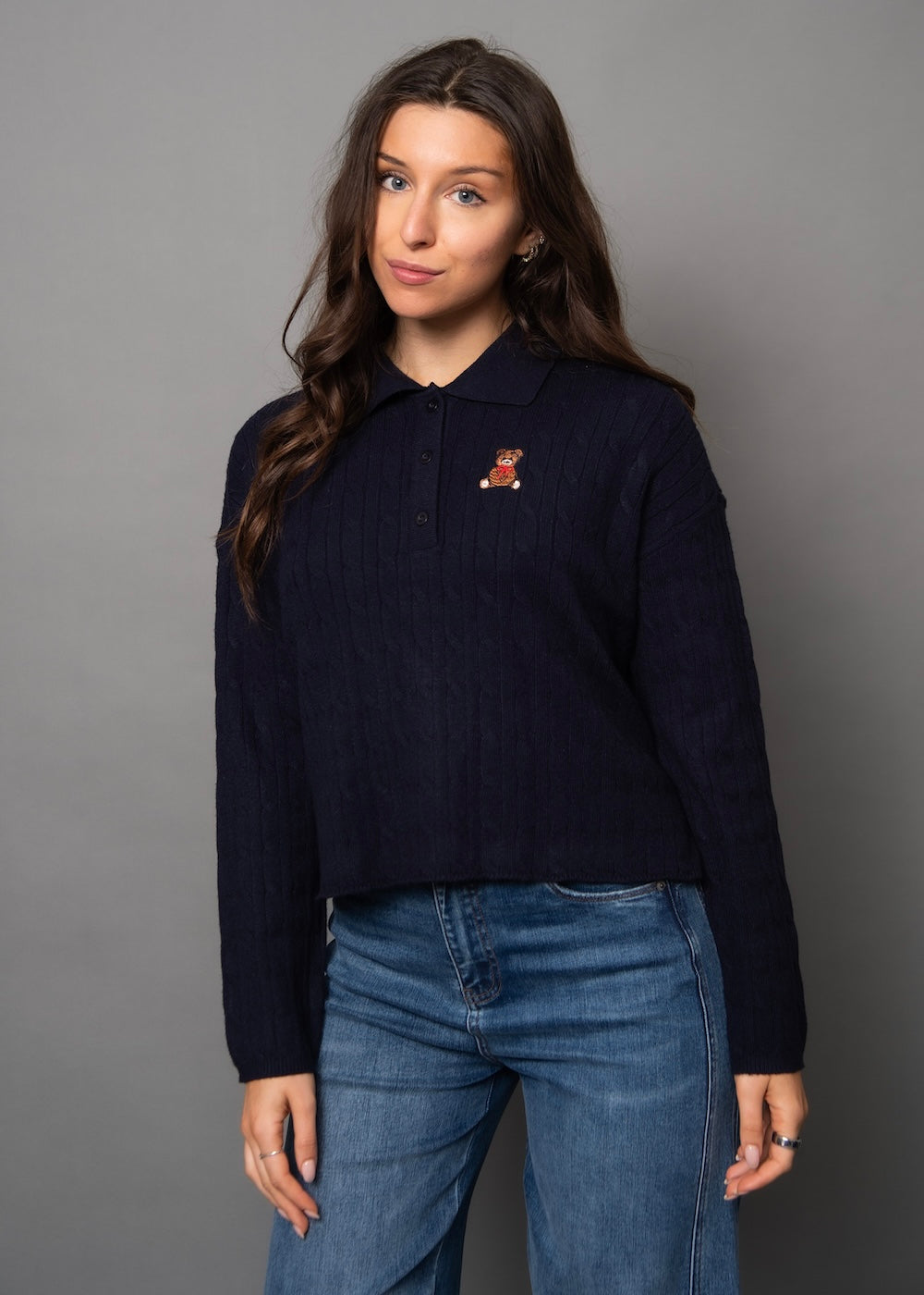 RD Sunita LS Polo Pullover - Dark Storm