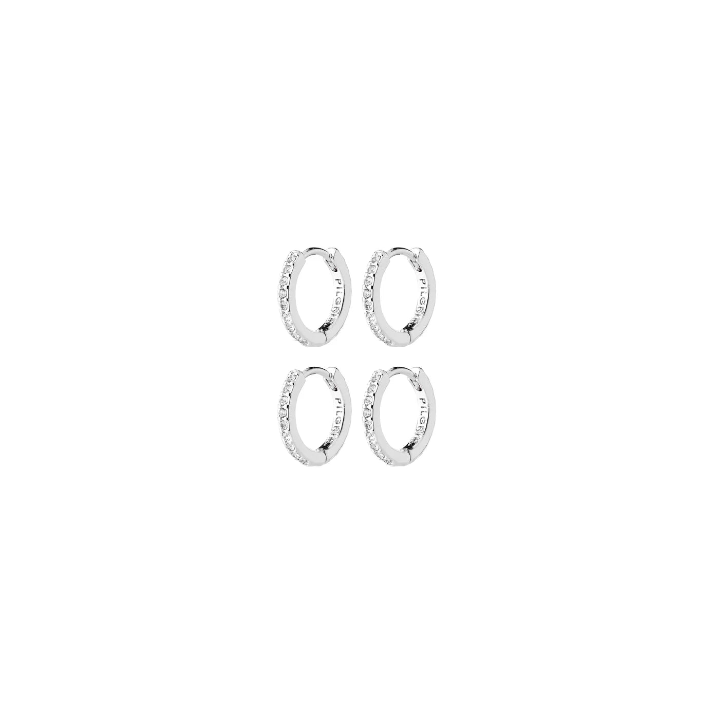 Pilgrim Root 2-in-1 Earring Set - Silver