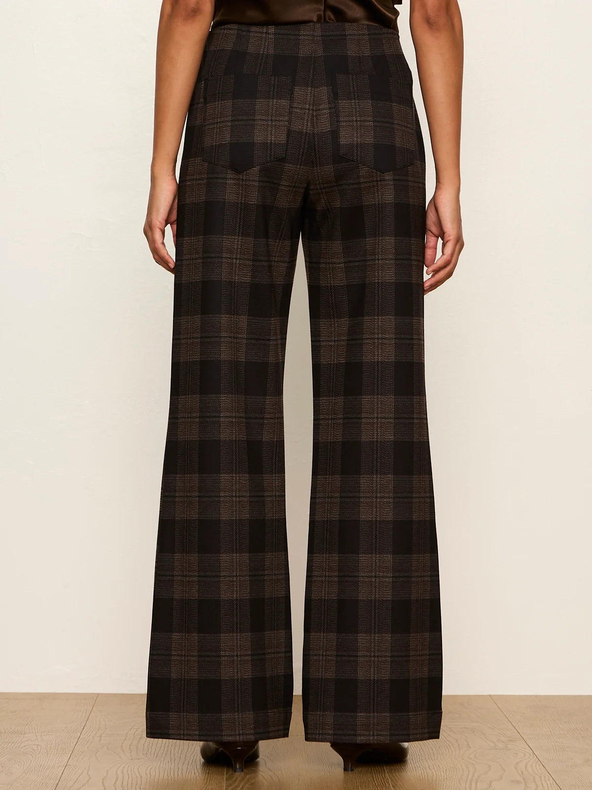 Sanctuary Relay Pull On Pant - Espresso Plaid