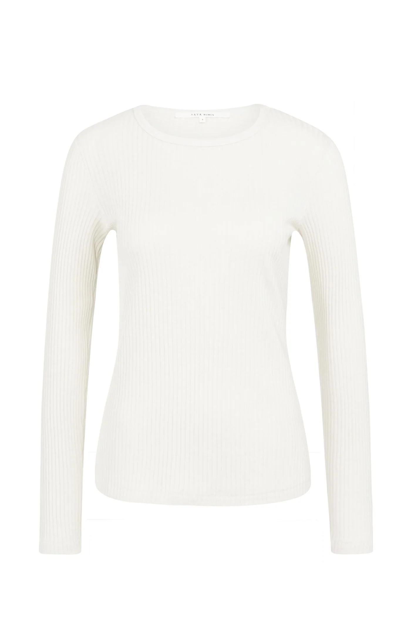 Yaya Ribbed Long Sleeved Tee - Snowfall