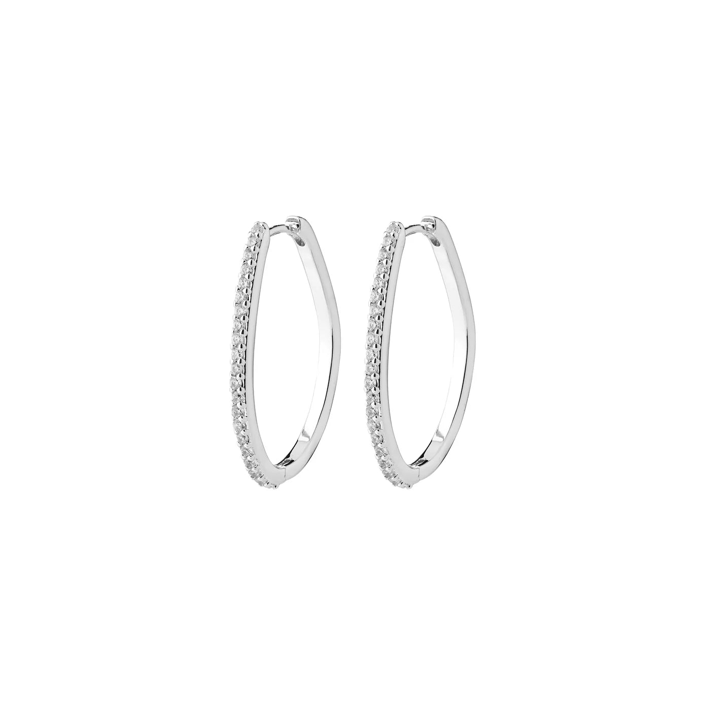 Pilgrim Root Hoop Earrings - Silver