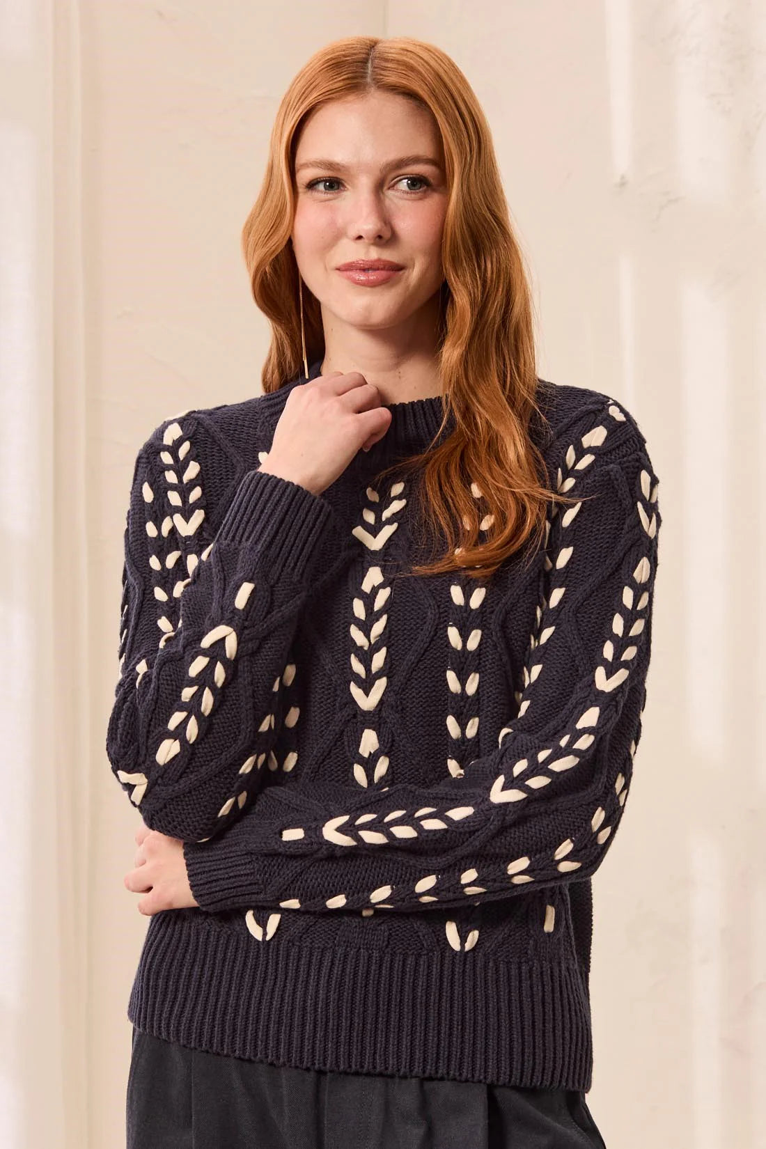 Tribal Laci Sweater - Sapphire