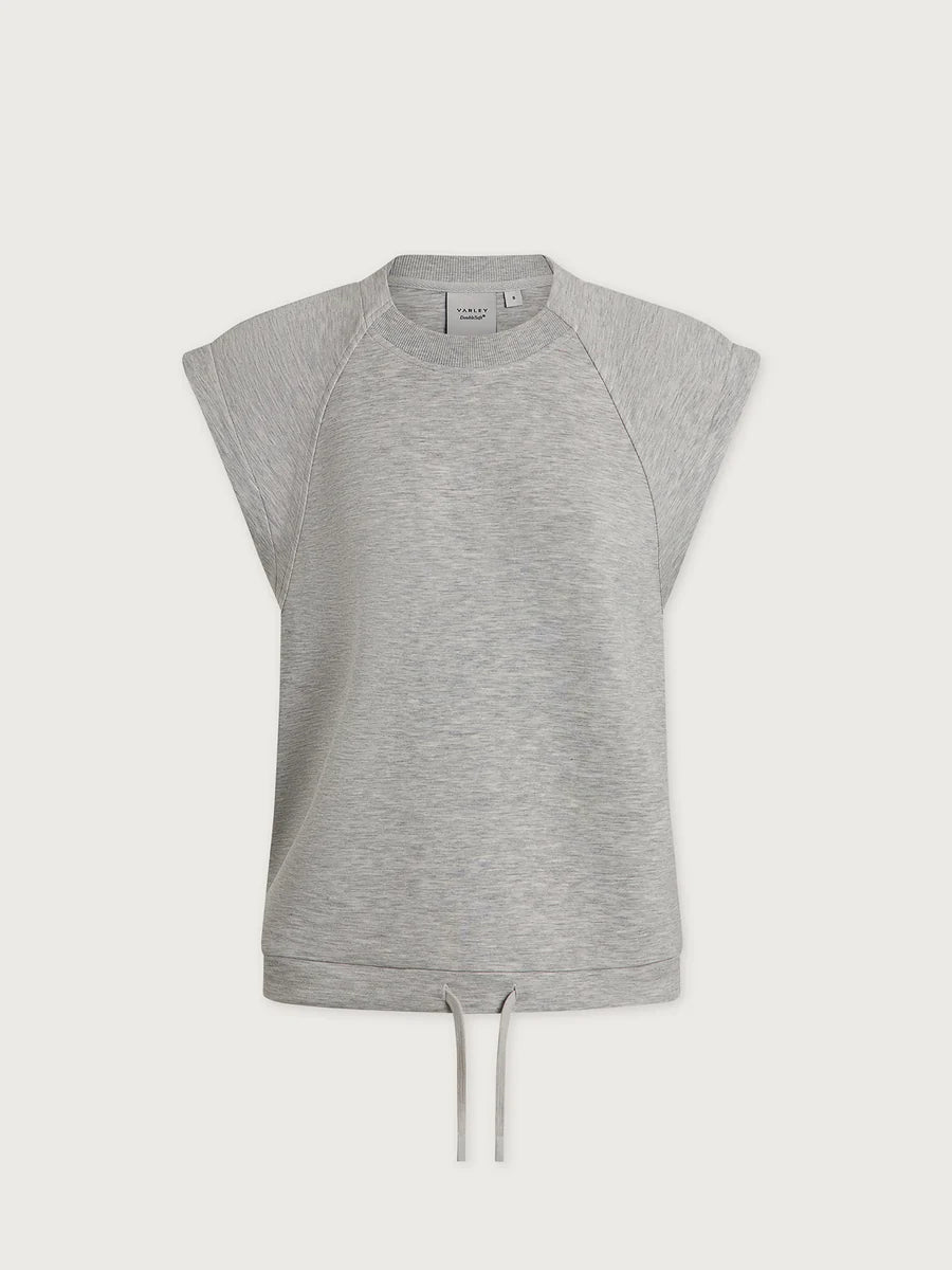 Varley Salome Raglan Tee - Light Grey Marl
