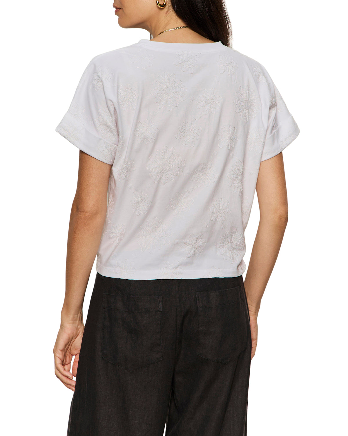 Sanctuary All Day Tie Tee - White
