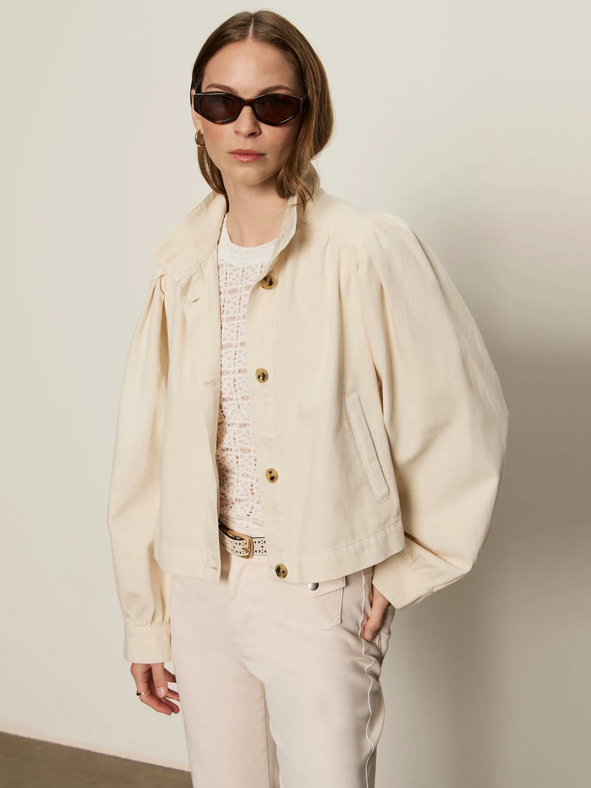 Sanctuary Charlotte Twill Jacket - Collagen