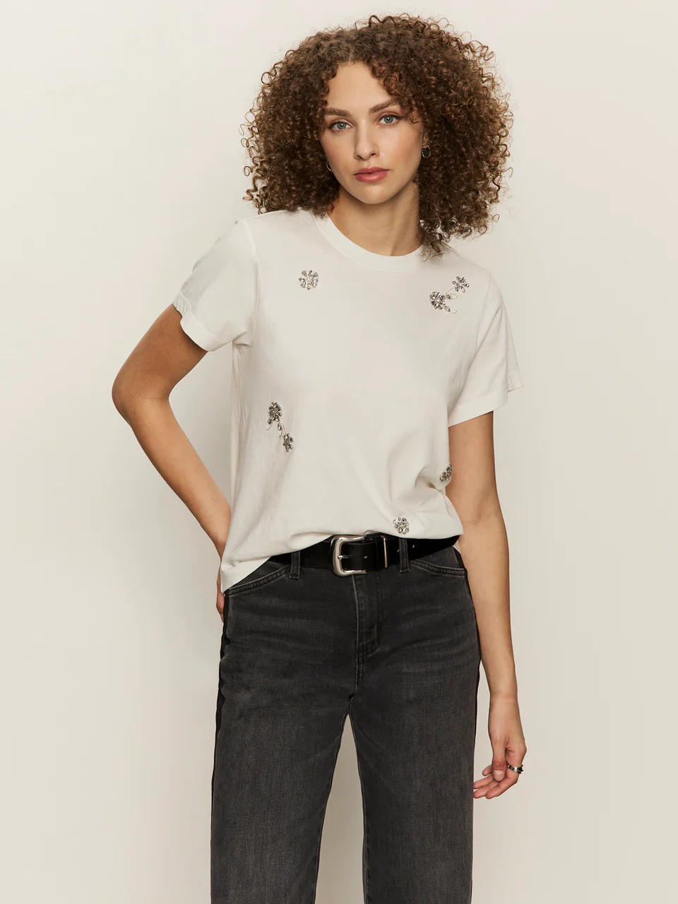 Sanctuary Embellished Tee - White