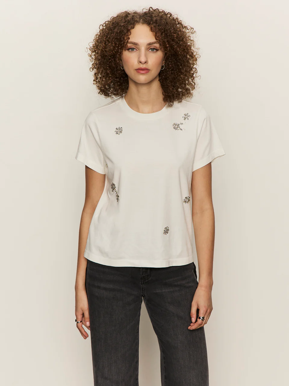Sanctuary Embellished Tee - White