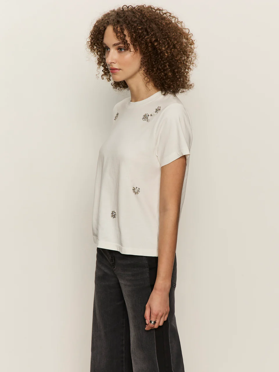 Sanctuary Embellished Tee - White