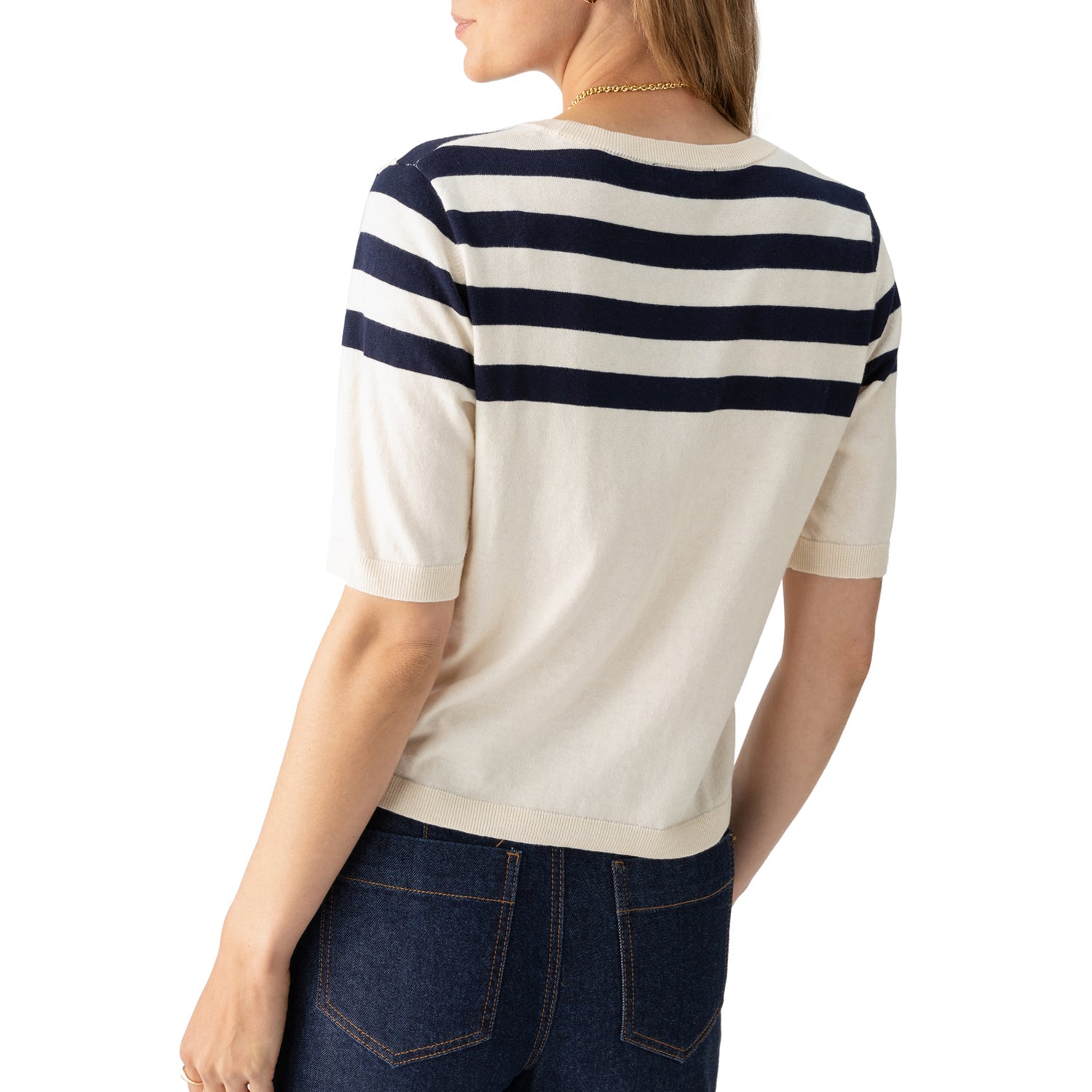 Sanctuary Long Weekend Sweater Tee - Stripe Clothing - Tops - Shirts - SS Knits by Sanctuary | Grace the Boutique