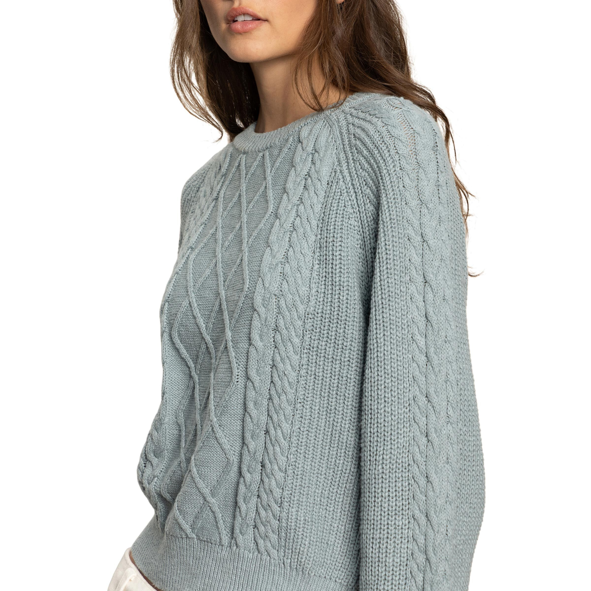 Sanctuary Nomad Cable Popover - Sky Grey