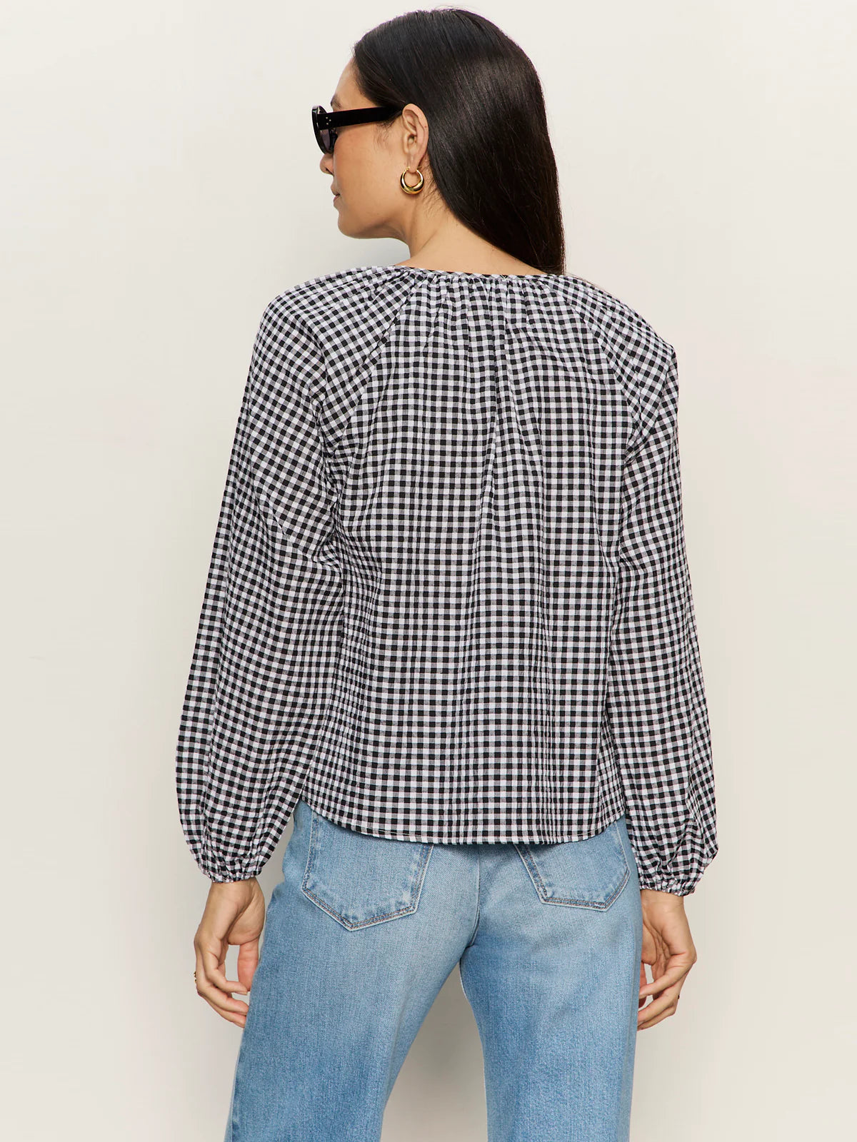 Sanctuary Perfect Gingham Blouse - Picnic