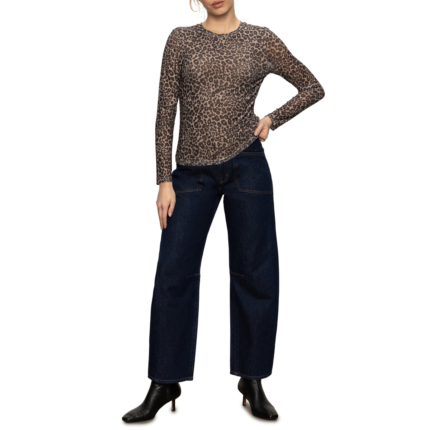 Sanctuary Perfect Mesh LS Tee - French Kitty