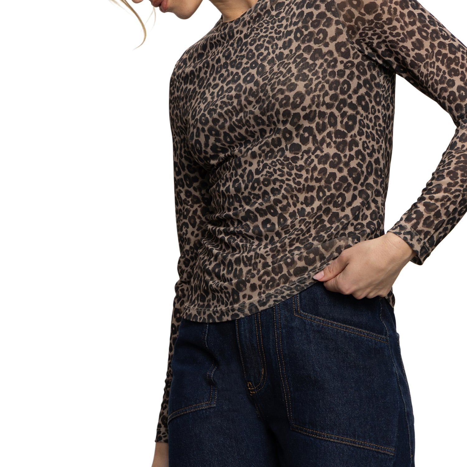 Sanctuary Perfect Mesh LS Tee - French Kitty