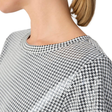 Sanctuary Perfect Sequin Tee - Micro Houndstooth Clothing - Tops - Shirts - SS Knits by Sanctuary | Grace the Boutique