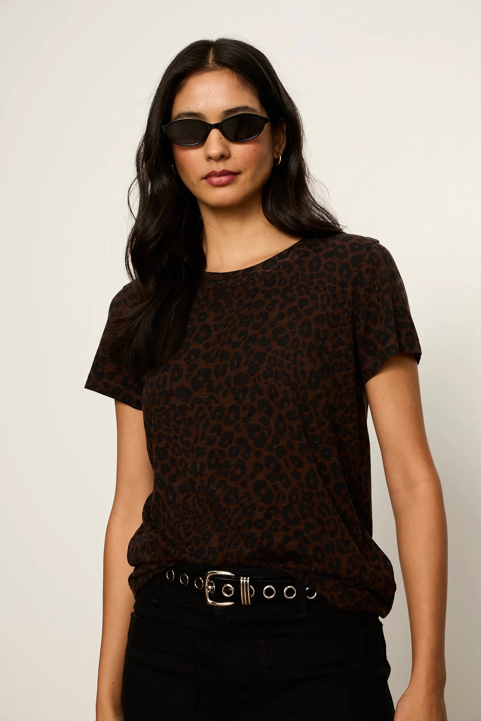 Sanctuary Perfect Tee - Espresso Leo