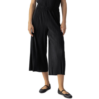 Sanctuary Plisse Culotte - Black Clothing - Bottoms - Pants - Dressy by Sanctuary | Grace the Boutique