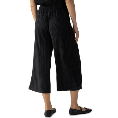 Sanctuary Plisse Culotte - Black Clothing - Bottoms - Pants - Dressy by Sanctuary | Grace the Boutique