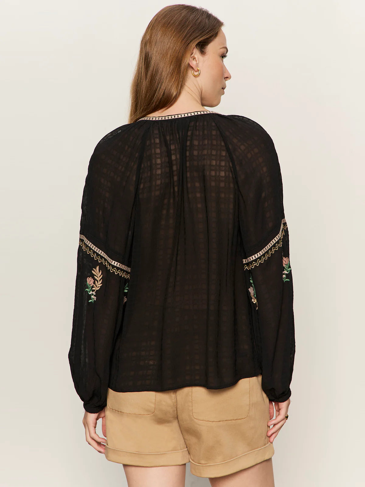 Sanctuary Raye Embroidered Blouse - Black