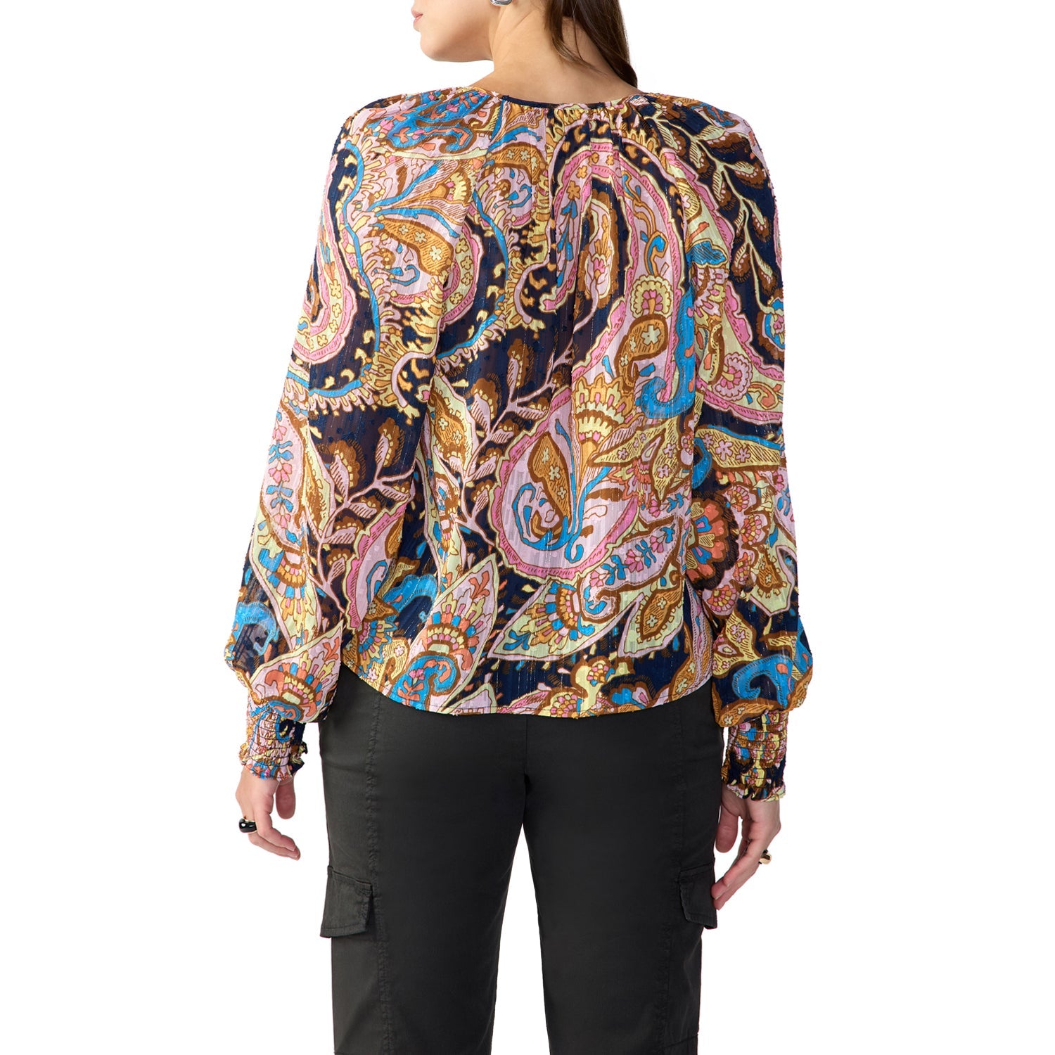 Sanctuary Relaxed Button Blouse - Tapestry Clothing - Tops - Shirts - Blouses - Blouses Mid Price by Sanctuary | Grace the Boutique