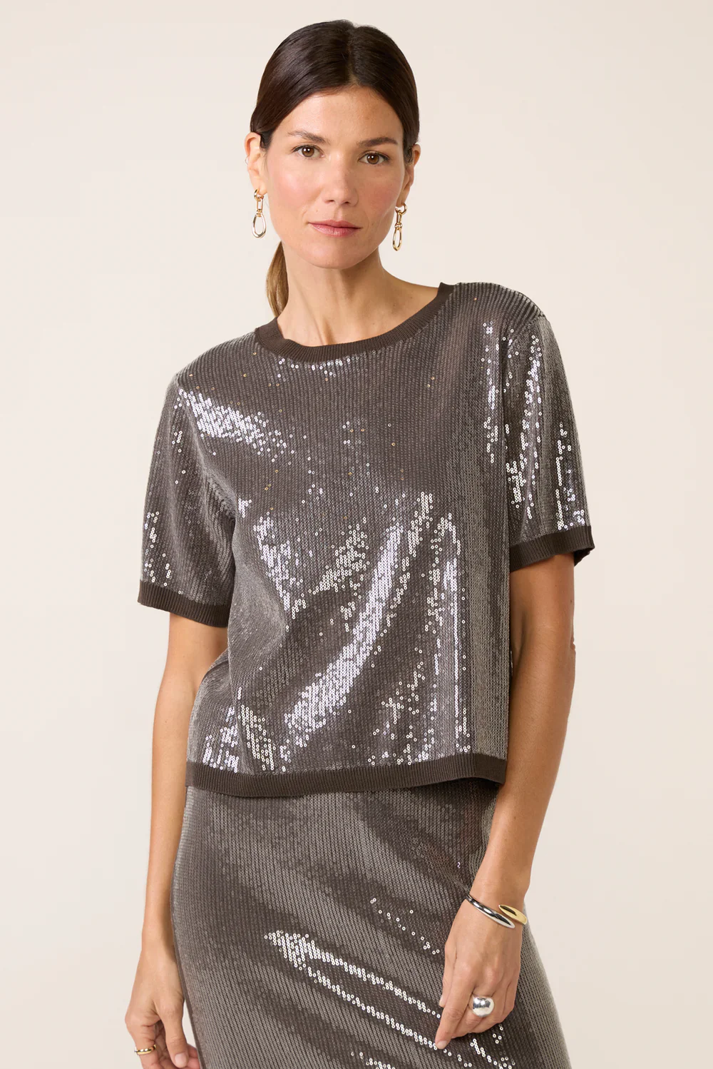 Sanctuary Sparkle Sequin Sweater - Ink