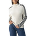 Sanctuary Sporty Stripe Mock Sweater - Chalk Clothing - Tops - Sweaters - Pullovers by Sanctuary | Grace the Boutique