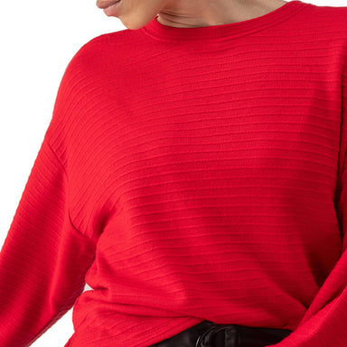 Sanctuary Textured Ottoman - Mars Red Clothing - Tops - Sweaters - Pullovers by Sanctuary | Grace the Boutique