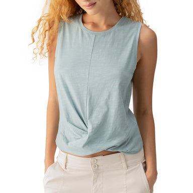 Sanctuary Twisted Tank - Eucalyptus Clothing - Tops - Shirts - Sleeveless Knits by Sanctuary | Grace the Boutique