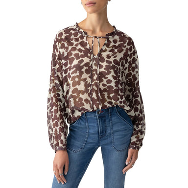 Sanctuary Watermark Blouse - Chocolate Spots Clothing - Tops - Shirts - Blouses - Blouses Mid Price by Sanctuary | Grace the Boutique