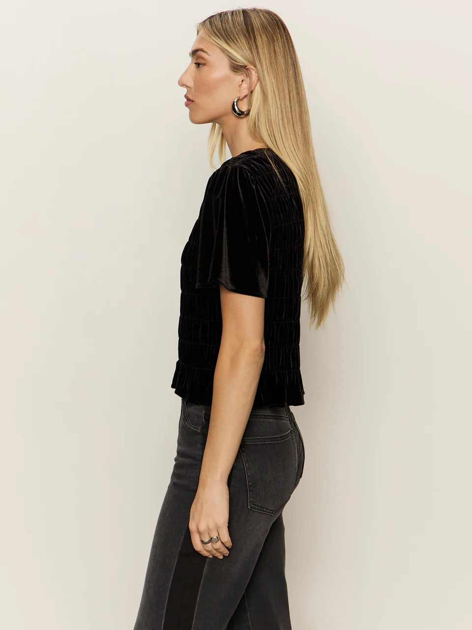 Sanctuary We Belong Together Velvet Top - Black
