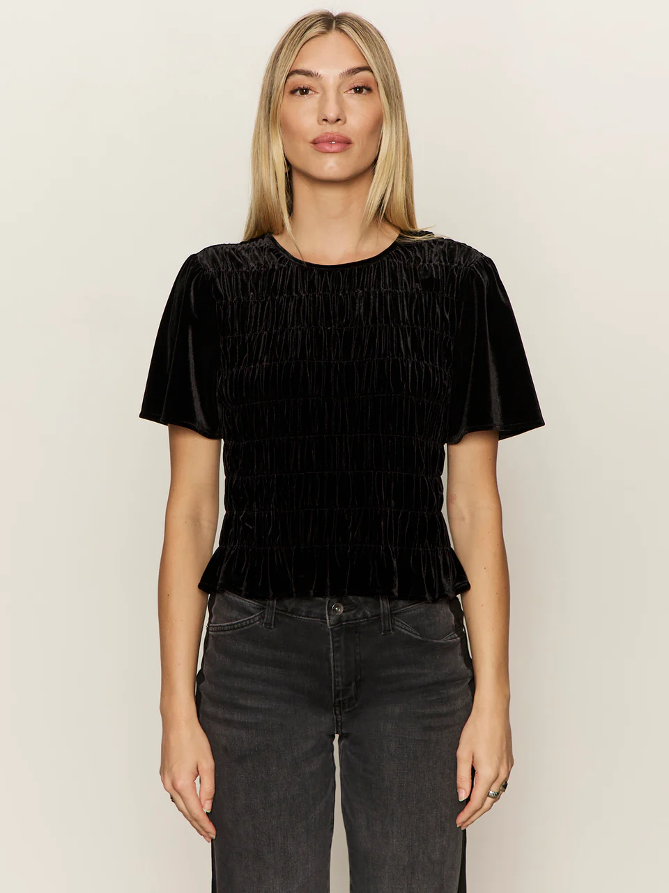 Sanctuary We Belong Together Velvet Top - Black
