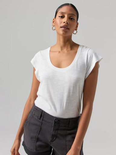 Sanctuary West Side Tee - White Clothing - Tops - Shirts - SS Knits by Sanctuary | Grace the Boutique