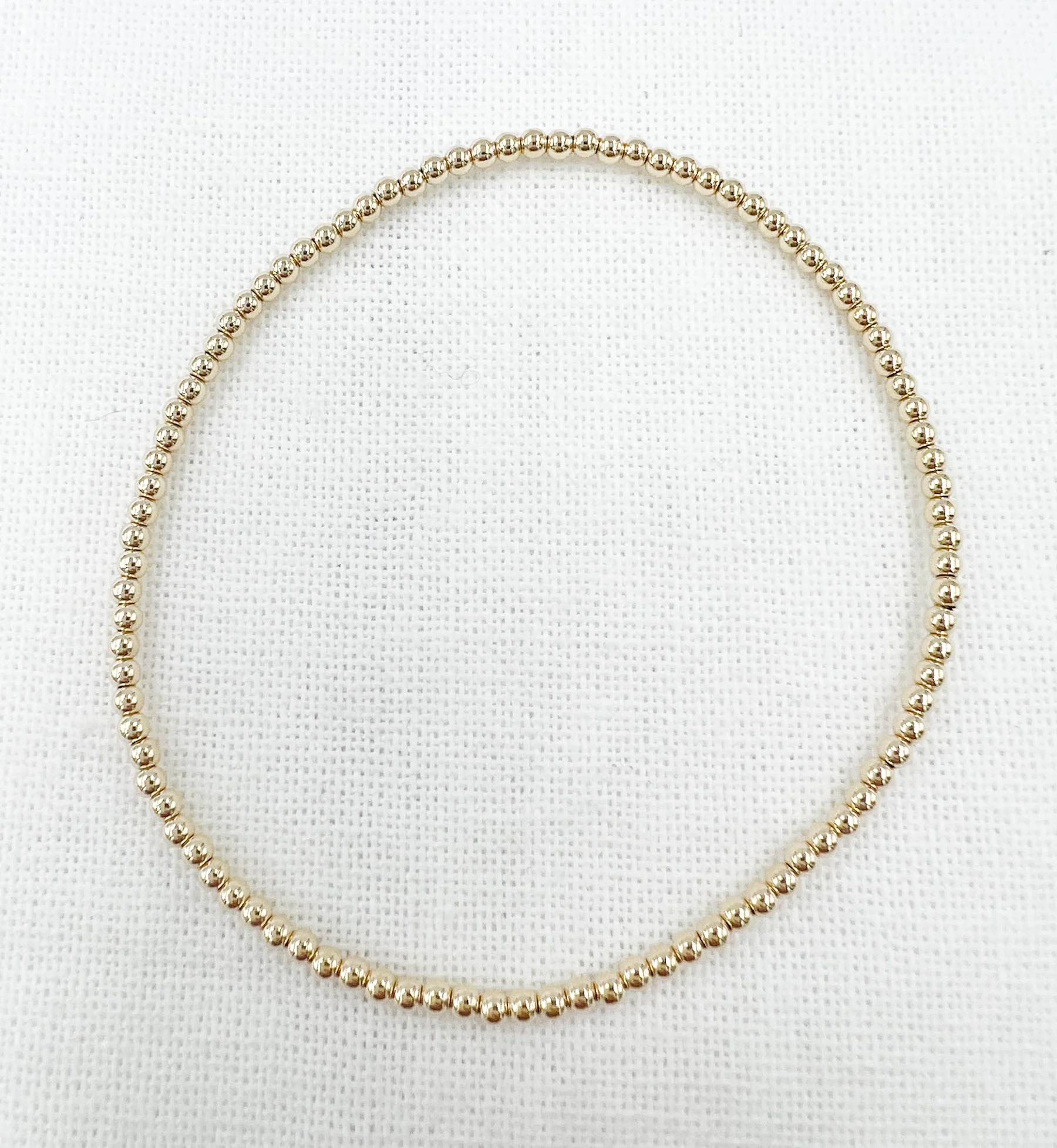 Saskia de Vries Leave On Bracelet 2mm - Gold