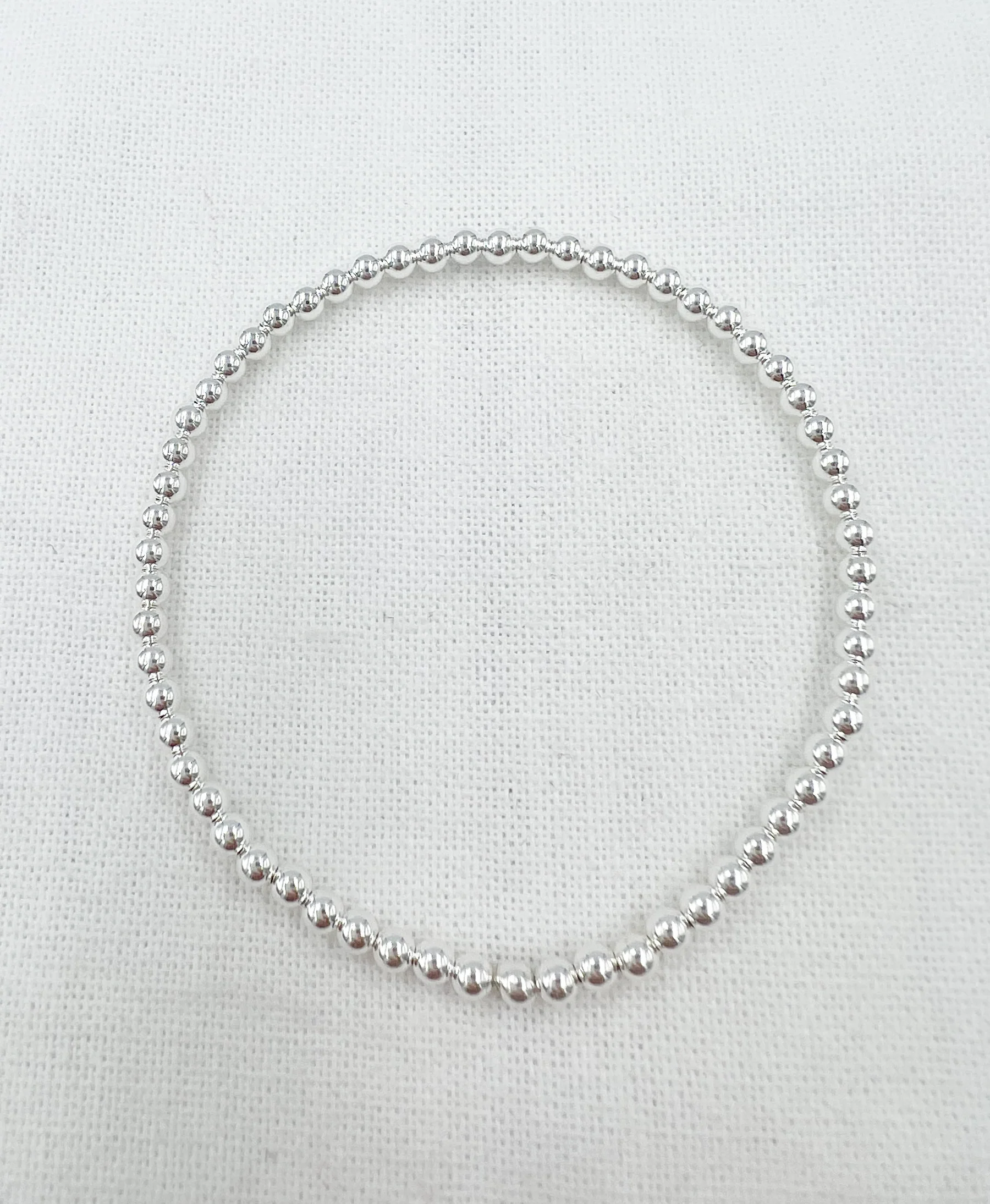 Saskia de Vries Leave On Bracelet 3mm - Silver