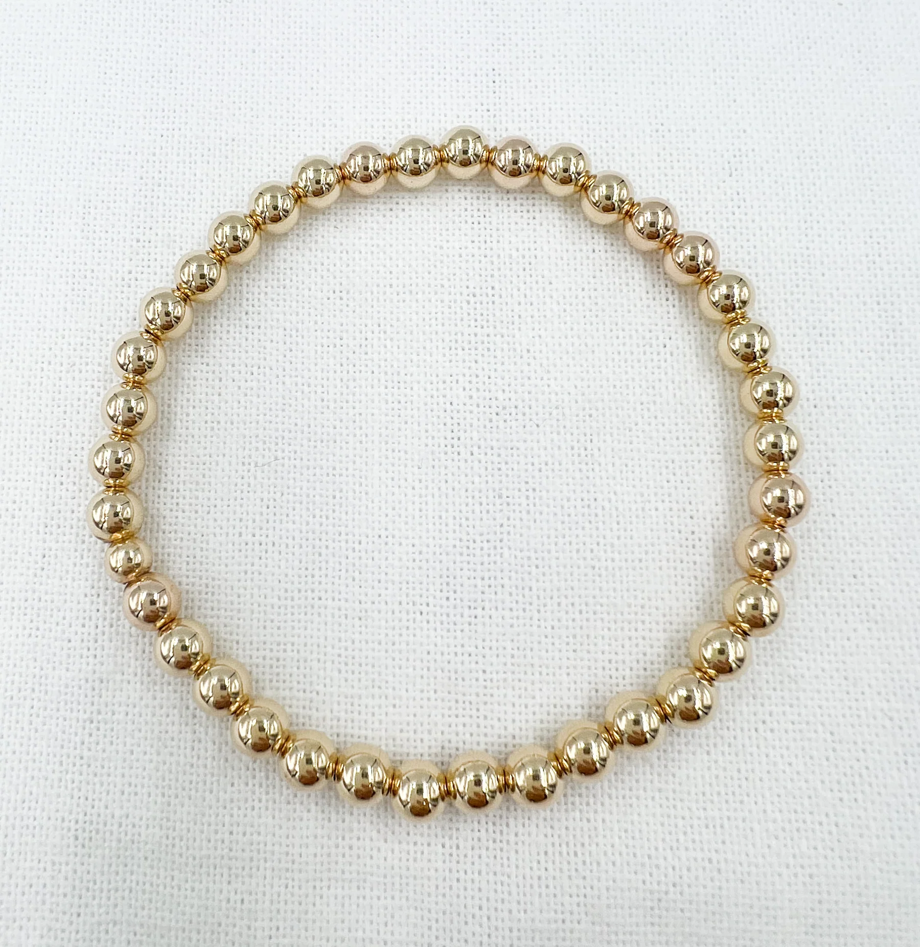 Saskia de Vries Leave On Bracelet 5mm - Gold