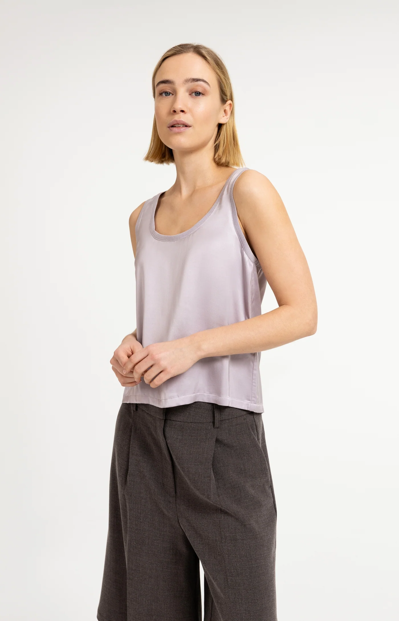 Yaya Satin Tank - Iris