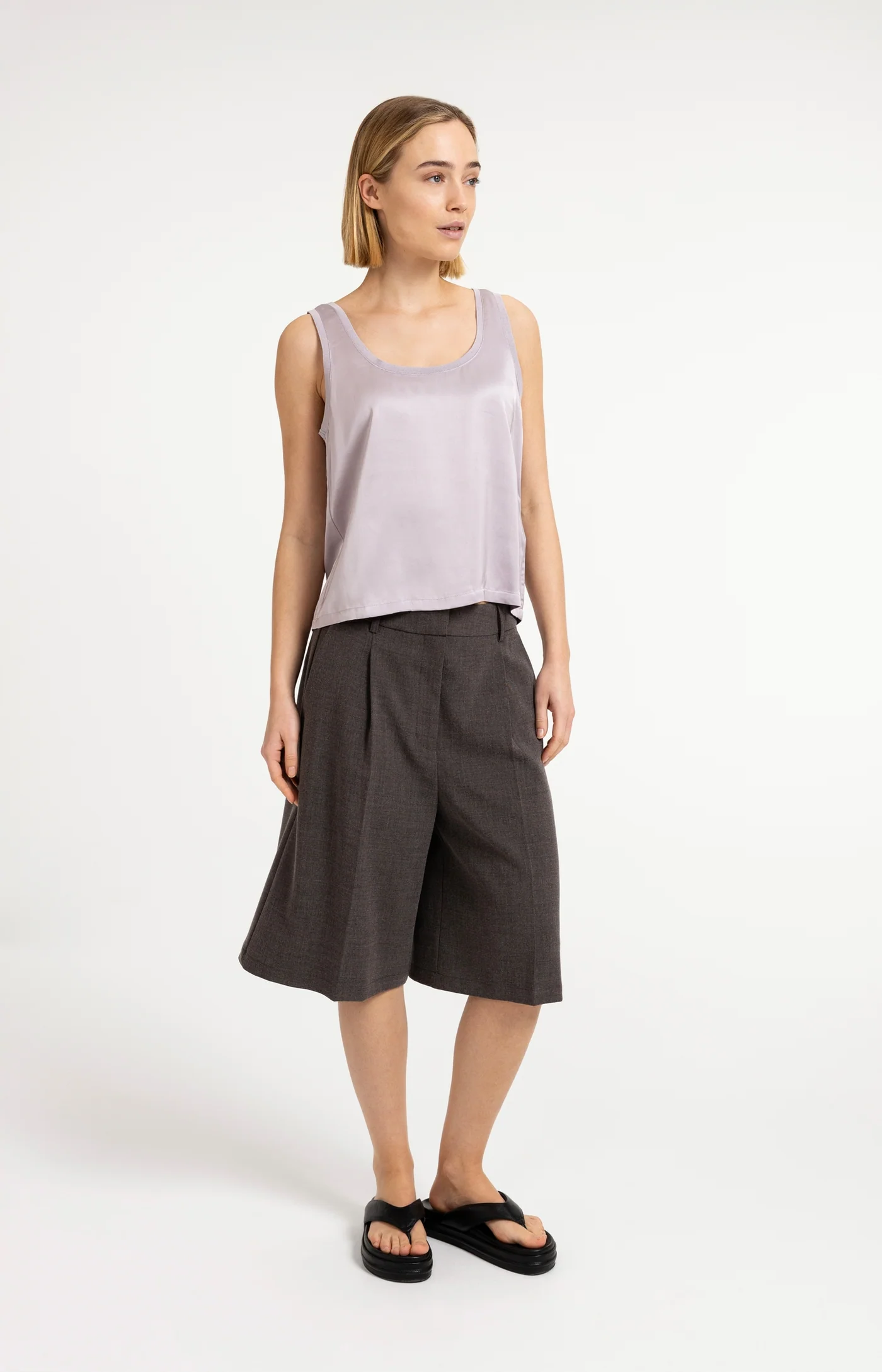 Yaya Satin Tank - Iris