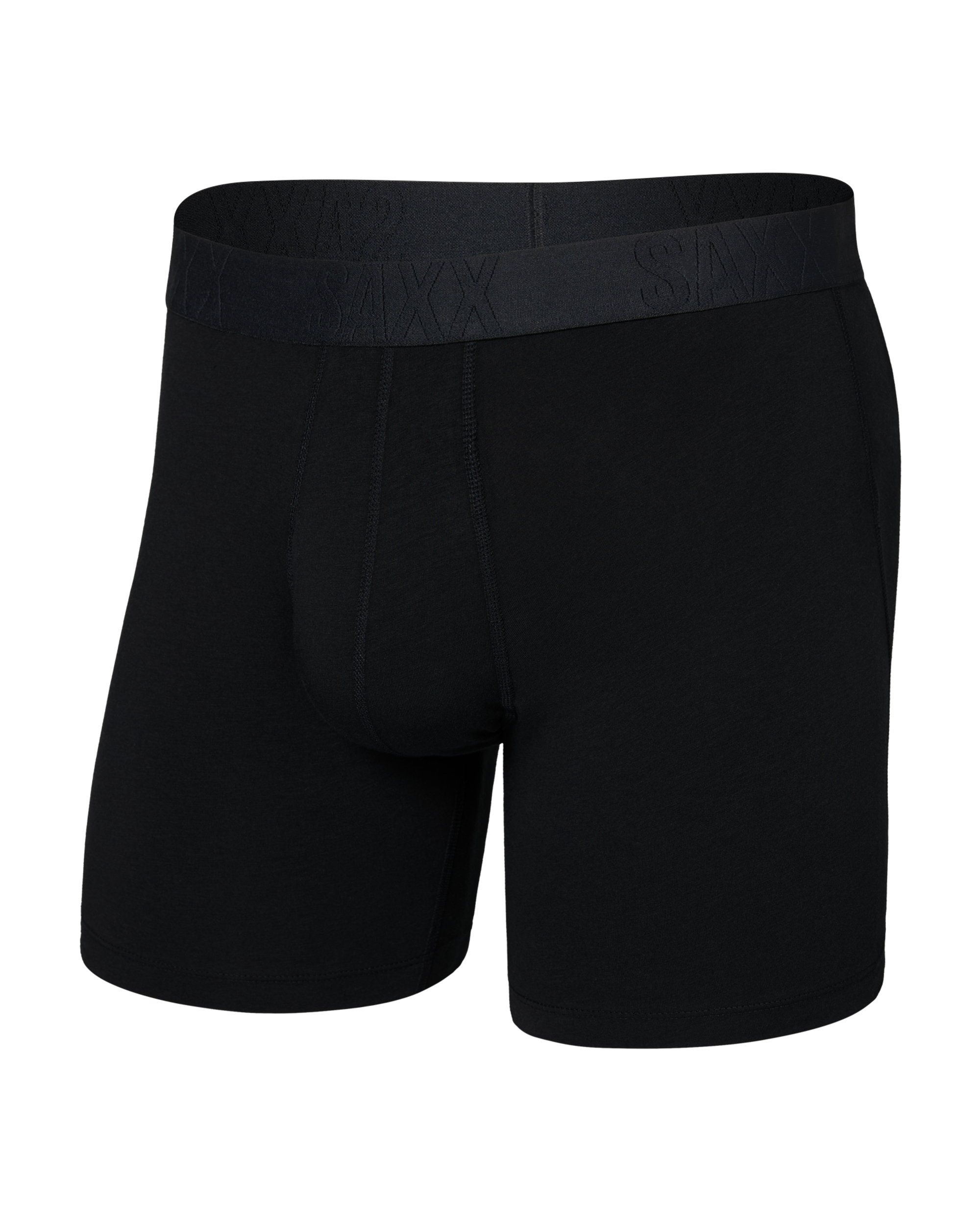 Saxx Droptemp Cooling Cotton Boxer Fly - Black
