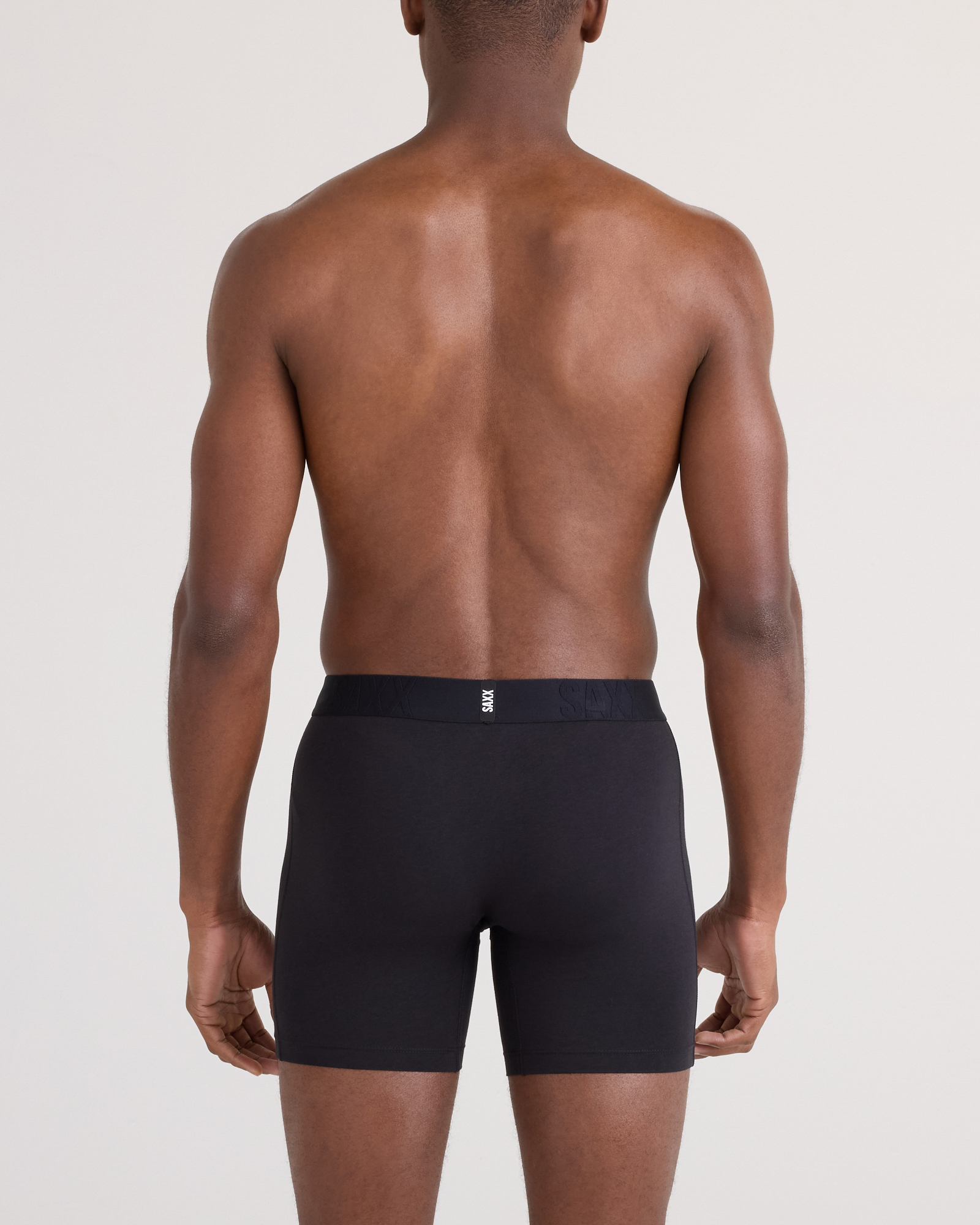 Saxx Droptemp Cooling Cotton Boxer Fly - Black