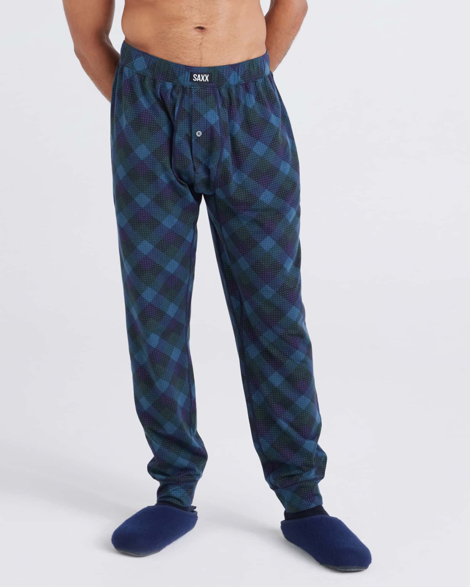 Saxx DropTemp Cooling Sleep Pant - Bison Check Mens - Other Mens - Apparel by Saxx | Grace the Boutique