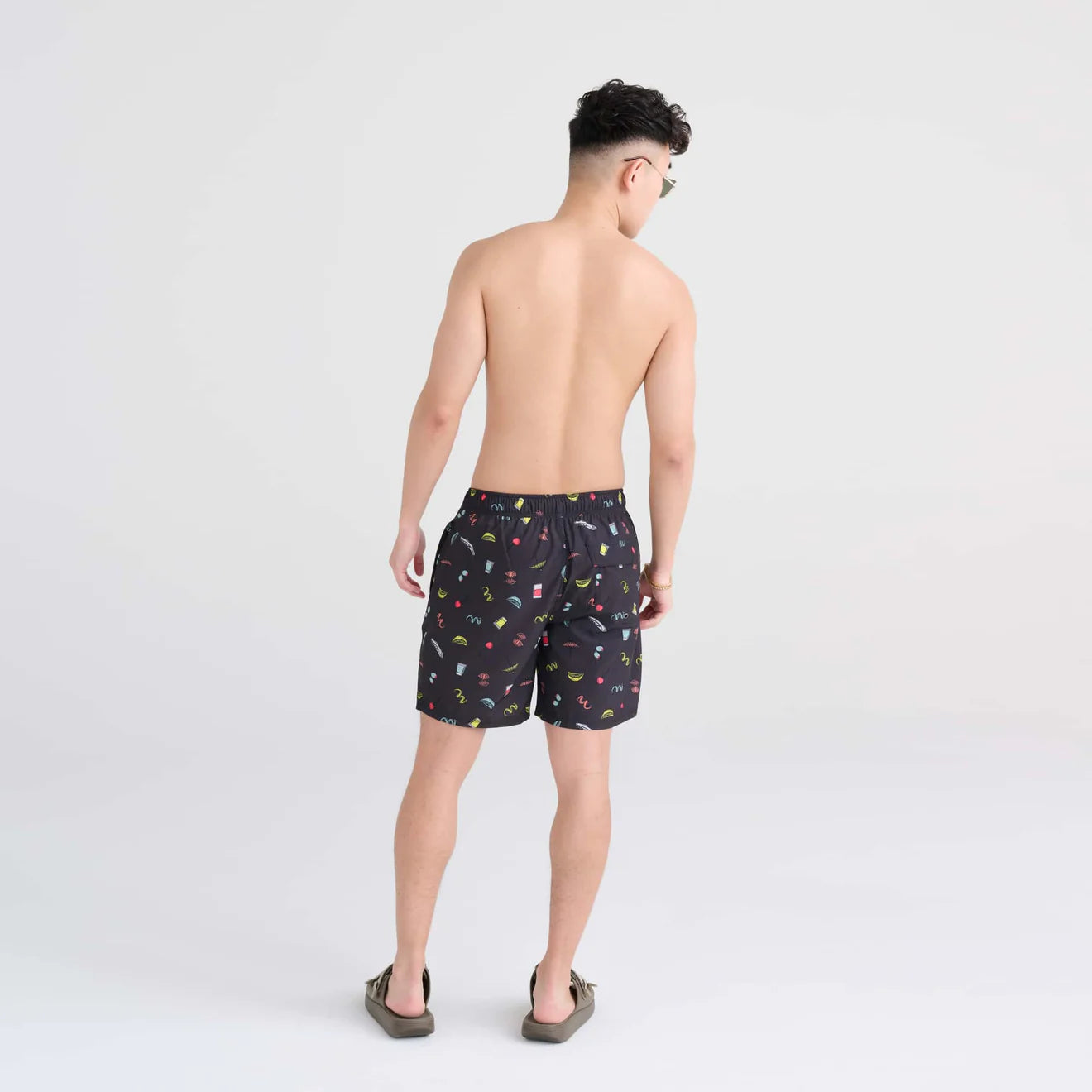 Saxx Oh Buoy Stretch Swim Shorts 7” - Twists + Shots Mens - Other Mens - Swim by Saxx | Grace the Boutique