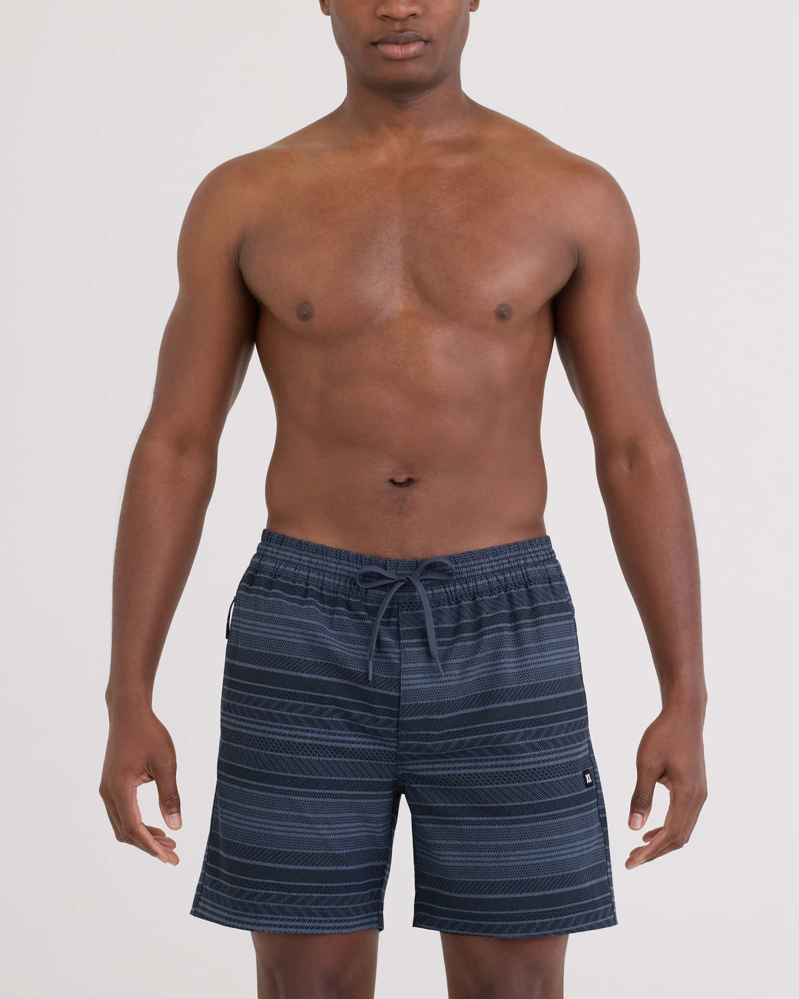 Saxx Sea to Shore 2N1 Volley Short 6” - Agitated Stripe Indigo