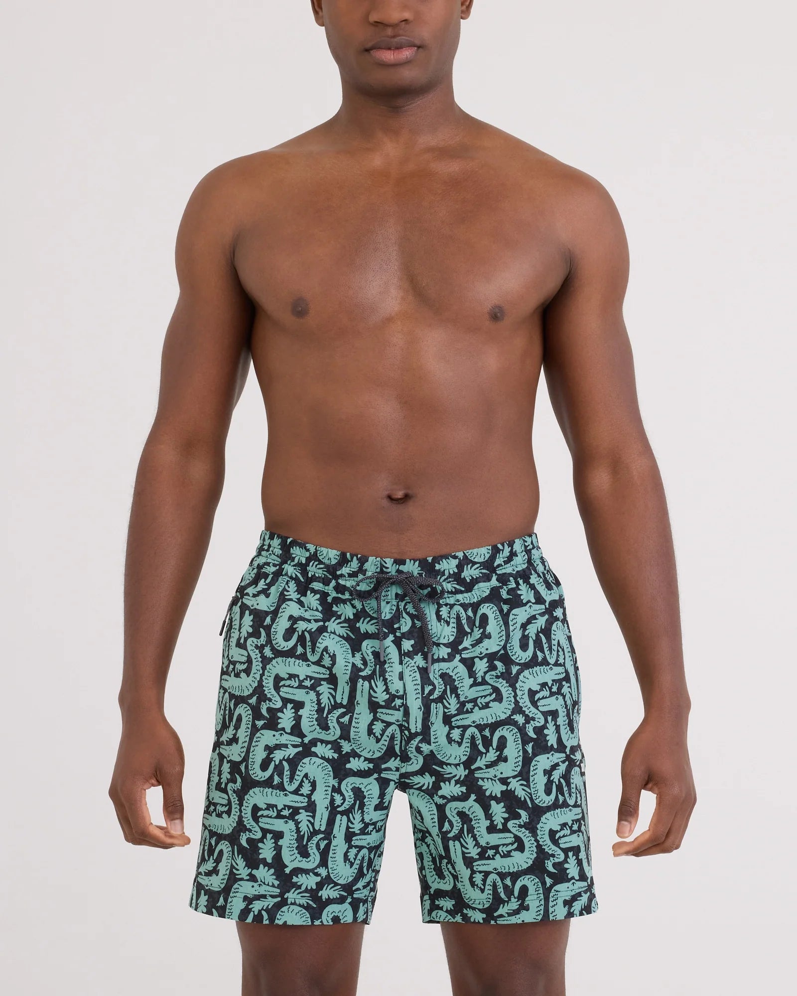 Saxx Sea to Shore 2N1 Volley Short 6" - Croc Rock Ebony