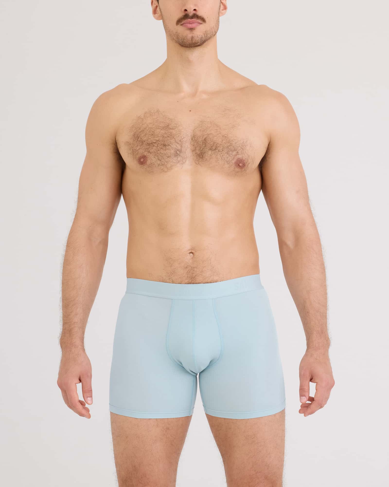 Saxx Smooth Luxe Micro Modal Boxer Brief - Blue Fog